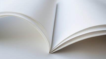 White page corner paper