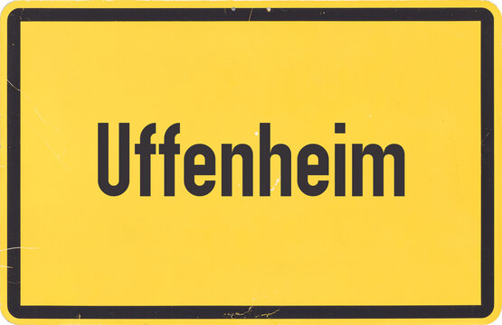 Ortsschild Uffenheim
