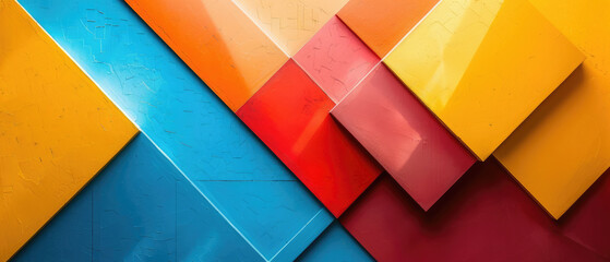 Colorful abstract minimalism background of geometric shapes