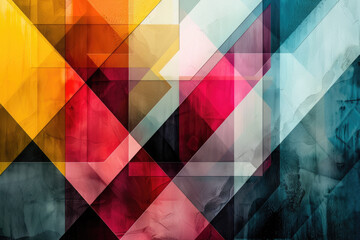 Colorful abstract geometric shapes pattern background
