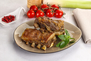 Roasted Lamb ribs with spices