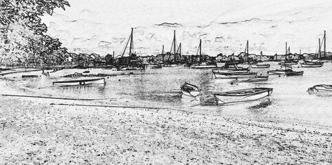 Fototapeta premium Plage de Grand-Baie, île Maurice 