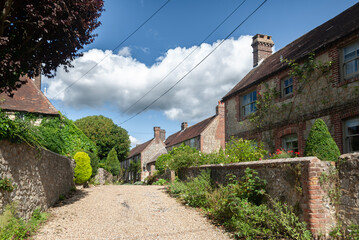 A charming streets of Amberley, East Sussex. England