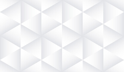 Abstract geometric background. Luxury silver low poly seamless pattern for modern creative design poster, advertising, cover, banner, presentation, flyer, wrapping paper. Vector graphics