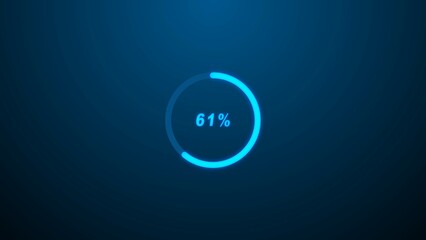 Abstract new circle loading icon illustration.