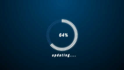 Abstract new circle loading icon illustration.