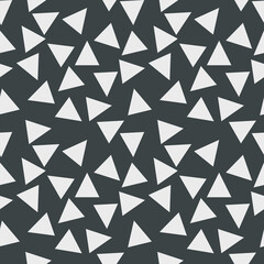 Great abstract geometric white background. Triangle vector modern design. seamless pattern.