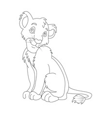 Animal Coloring Book Page For Kids