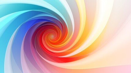 abstract rainbow spiral background