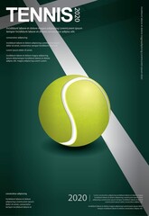 Tennis Championship Poster Illustration