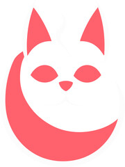 Majestic Feline Emblem Intricately Crafted Cat Logo Vector Illustration