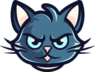 Whiskered Wonder Detailed Vector Illustration of a Cat Logo