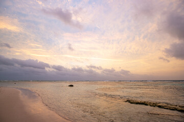 The most beautiful beach, whether sunrise or sunset, can be found in Guadeloupe, Caribbean, French...