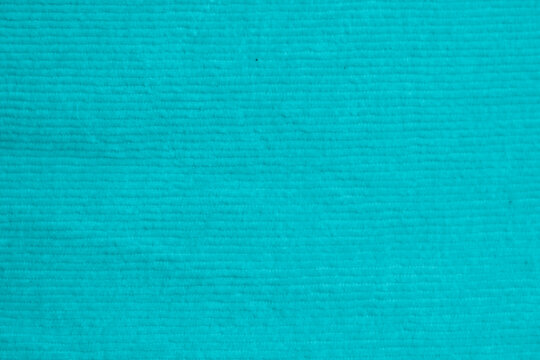 soft light Tiffany Blue corduroy fabric texture used as background. clean fabric background of soft and smooth textile material. cloth, velvet, .luxury Blue pastel tone for silk.