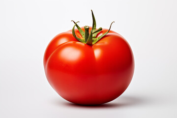 fresh tomato isolated white background