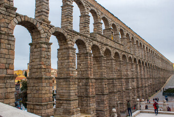 Acueducto de Segovia, arte romano en España - obrazy, fototapety, plakaty