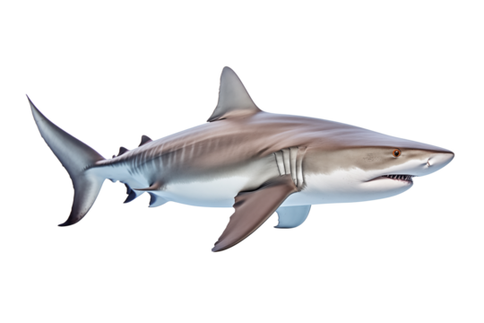 Shark . Animal on isolated chroma key background