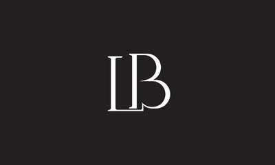 LB, BL, B , L Abstract Letters Logo Monogram	