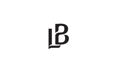  LB, BL, B , L Abstract Letters Logo Monogram