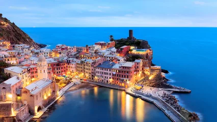 Poster Colors of Italy - village of Vernazza, Cinque Terre © Jeffrey