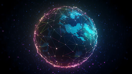 Global International Connection Information Exchange Blockchain Cryptocurrency