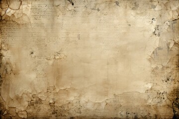Fragile Old paper writings. Pattern canvas. Generate Ai