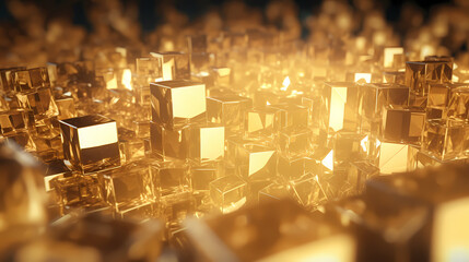 Crystal abstract background with bokeh effect