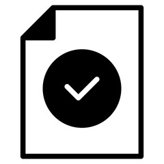 document with chekmark icon