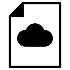 file document with cloud icon
