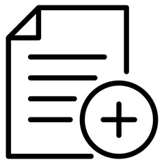 new document icon , add paper icon