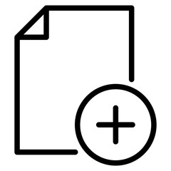 new document icon , add paper icon