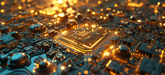 Obraz premium computer circuit board