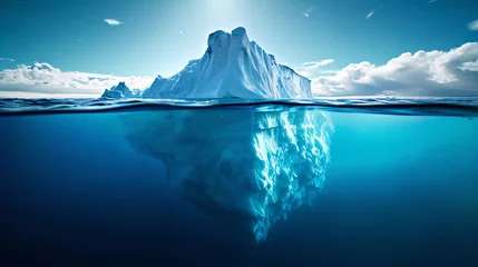 Zelfklevend Fotobehang iceberg in polar regions © Artworld AI