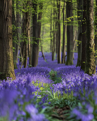 bluebells in the woods