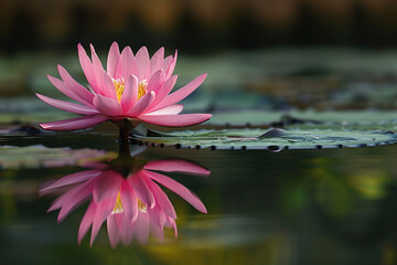 pink water lilly