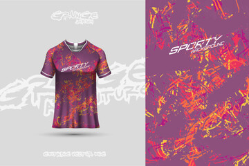 Sports jersey and t-shirt template sports jersey design vector. Sports design for football, racing, gaming jersey. Vector.