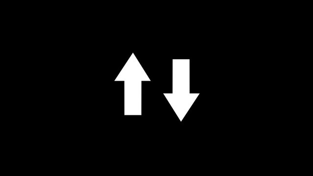 Arrow loading icon animation.