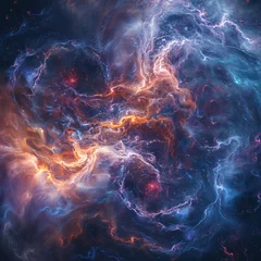 Foto auf Acrylglas Universum visualization of space