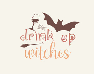 Halloween funny calligraphy t-shirt design bundle