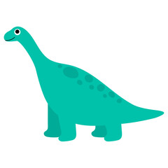 cute dinosaur with big eye cartoon for kids illustration