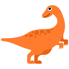 cute dinosaur with big eye cartoon for kids illustration