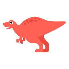 cute dinosaur with big eye cartoon for kids illustration