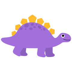cute dinosaur with big eye cartoon for kids illustration