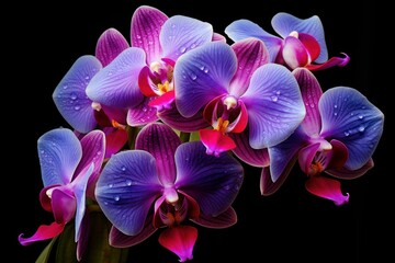 Elegant Orchid pink flower. Blossom flora. Generate Ai