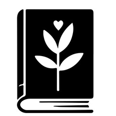illustration of a book with leaves