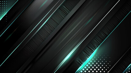 Black and Mint with templates metal texture soft lines tech gradient abstract diagonal background