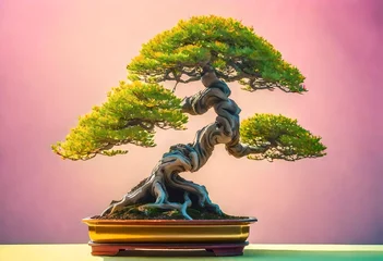 Tischdecke bonsai tree in a pot, very precious bonsai in pot © Asma