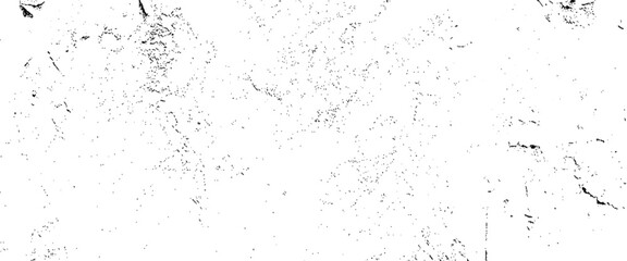 Vector grunge texture overlay with rough scratch grunge background, black and white rough vintage distress background.