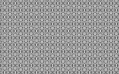decorative floral arabia gray seamless pattern for background PNG