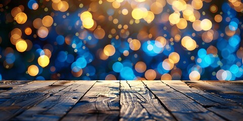 Glowing Lights on a Table A Celebration of the Monthly Full Moon Generative AI